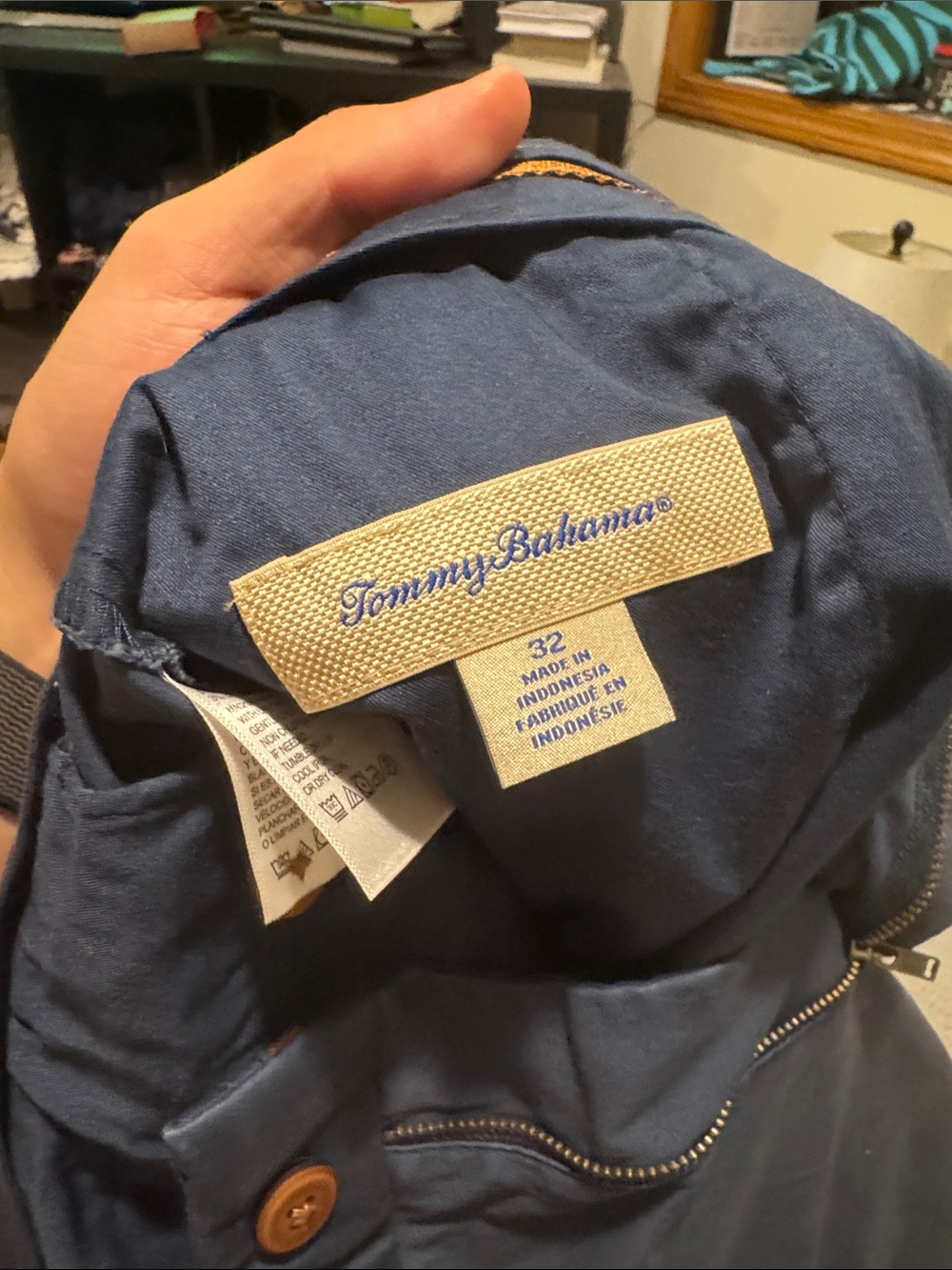 Tommy Bahama Navy Blue Cargo Shorts